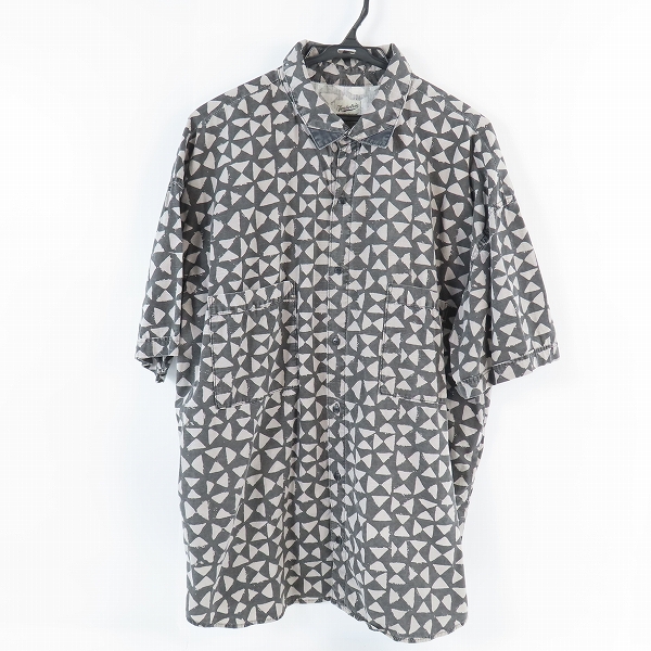実際に弊社で買取させて頂いた TENDERLOIN/テンダーロイン 19SS T-SLUB トライアングル柄コットンスラブシャツ L