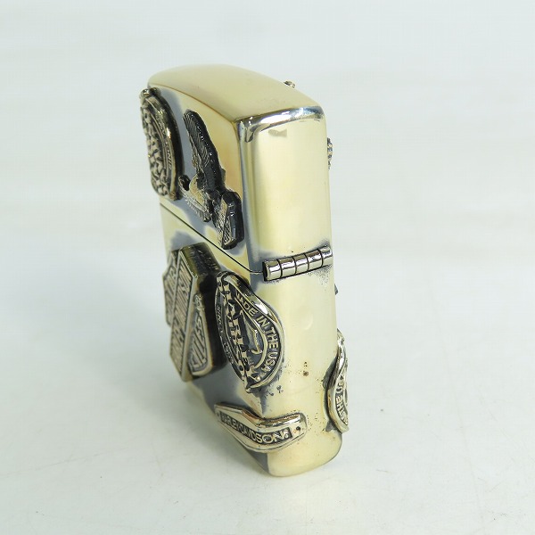実際に弊社で買取させて頂いたZIPPO/ジッポー HARLEY-DAVIDSON/ハーレーダビッドソン MAKE METAL メイクメタル メタル貼り/1996年製の画像 3枚目