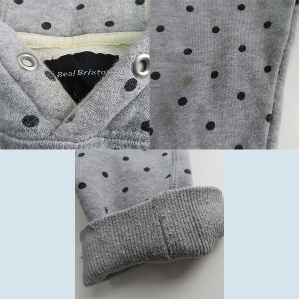 実際に弊社で買取させて頂いたF.C.Real Bristol/エフシーレアルブリストル ドット スウェットパーカー/パンツ セットアップ FCRB-156023/FCRB-156025 Lの画像 4枚目