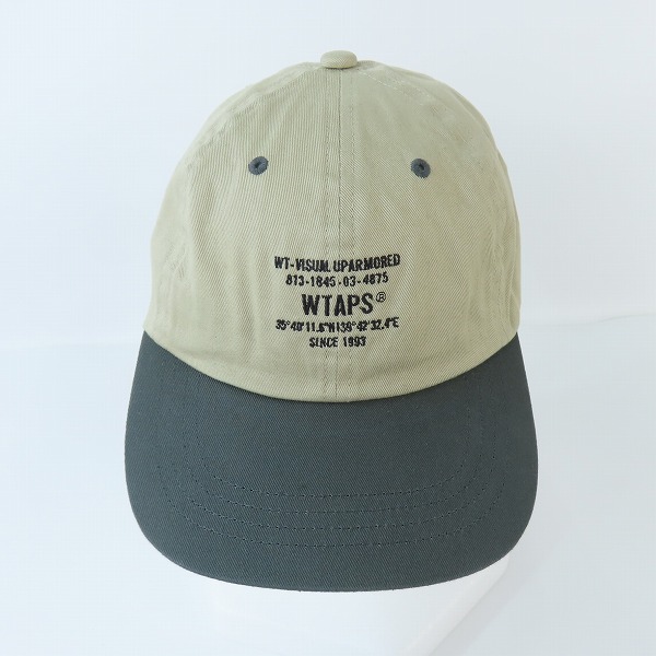 実際に弊社で買取させて頂いたWTAPS/ダブルタップス コットンツイル ロゴ刺繍 キャップ 211HCDT-HT06/00の画像 1枚目