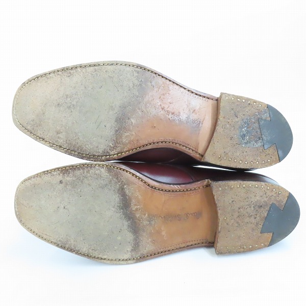 実際に弊社で買取させて頂いたCROCKETT&JONES×Paul Smith/クロケット&ジョーンズ×ポールスミス モンクストラップ レザーシューズ 7847 6Eの画像 2枚目