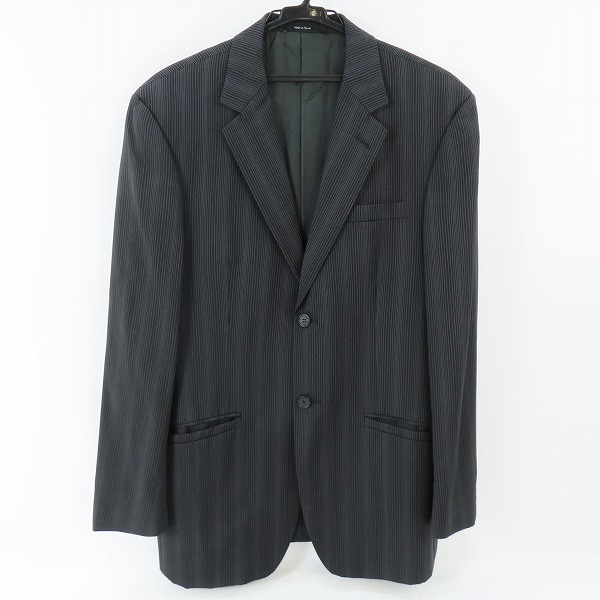 実際に弊社で買取させて頂いたVERSACE CLASSIC/ヴェルサーチクラシック ストライプ ウール テーラードジャケット 48