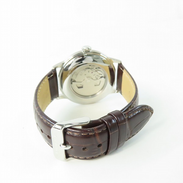 実際に弊社で買取させて頂いた ORIENT/オリエント 自動巻き スモセコ 裏スケ 白文字盤 SS F622-UAA0の画像 2枚目