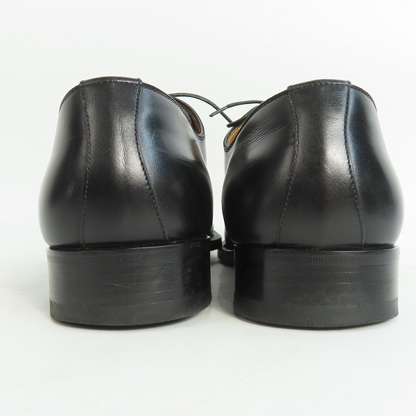 実際に弊社で買取させて頂いたMAGNANNI/マグナーニ プレーントゥ ブラック レザーシューズ 9764 /42の画像 1枚目