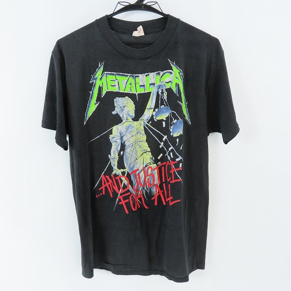 実際に弊社で買取させて頂いたMETALLICA/メタリカ and justice for all ツアー ヴィンテージ バンT/L