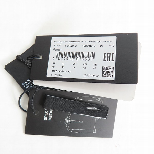 実際に弊社で買取させて頂いたHUGO BOSS/ヒューゴボス RELAXED FIT 長袖シャツ ネイビー/46の画像 6枚目