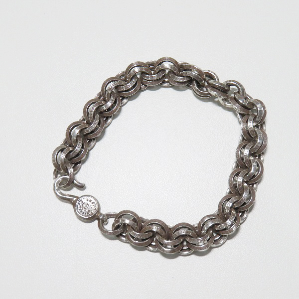 実際に弊社で買取させて頂いたCHROME HEARTS/クロムハーツ ダブルB リングブレスレットの画像 5枚目
