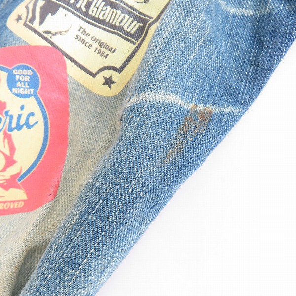 実際に弊社で買取させて頂いたHYSTERIC GLAMOUR/ヒステリックグラマー RB加工 スタッズ ボタンフライ デニム 0231AP05/34の画像 9枚目