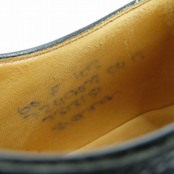 実際に弊社で買取させて頂いたChurch’s/チャーチ SHANNON シャノン レザープレーントゥシューズ ブラック 60Fの画像 5枚目