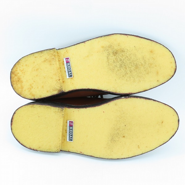 実際に弊社で買取させて頂いたREGAL/リーガル レザー チャッカブーツ JB27/27の画像 2枚目