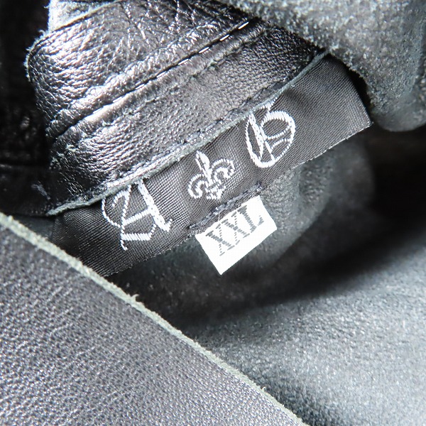 実際に弊社で買取させて頂いたA＆G/エーアンドジー 半袖 レザー シャツ/XXLの画像 2枚目