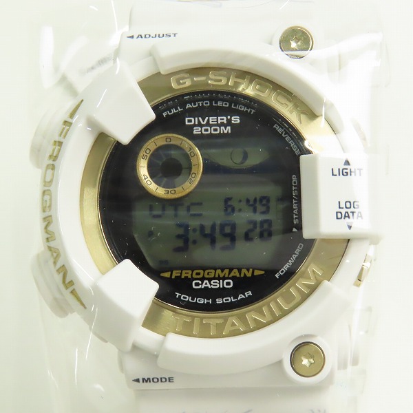 実際に弊社で買取させて頂いた【保証期間内/未使用】G-SHOCK/Gショック フロッグマンICERCJapan/30周年記念モデルMASTER OF G SEA/タフソーラー GW-8201K-7JRの画像 1枚目