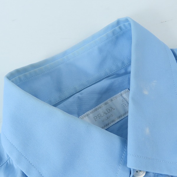 実際に弊社で買取させて頂いたPRADA/プラダ 2018 B.D.S/S SHIRTS/ボタンダウン 半袖シャツ UCS161/40の画像 5枚目