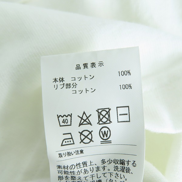 実際に弊社で買取させて頂いたDESCENDANT/ディセンダント 胸ポケット 長袖カットソー ホワイト/2の画像 6枚目
