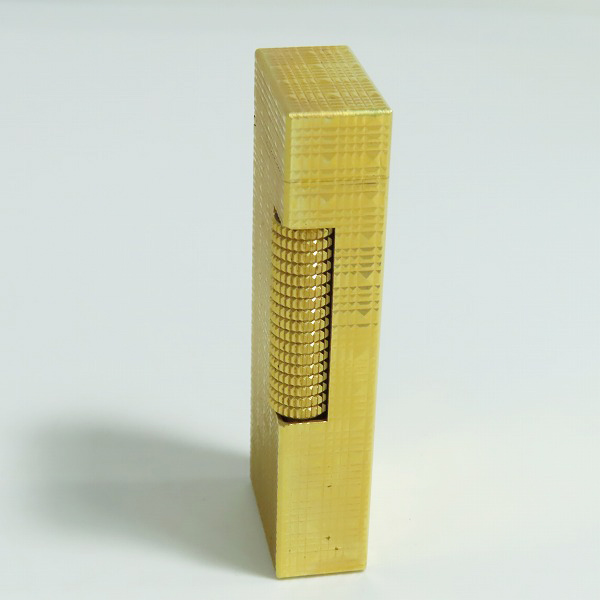 実際に弊社で買取させて頂いたdunhill/ダンヒル サイドローラー ガスライター ゴールドカラーの画像 3枚目