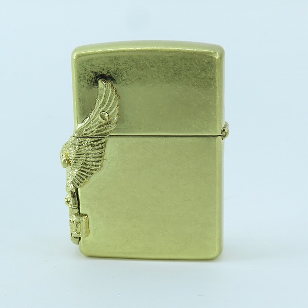 実際に弊社で買取させて頂いたZIPPO/ジッポー HARLEY DAVIDSON/ハーレーダビッドソン サイドメタル LIVE TO RIDE キーホルダー付 1996年製の画像 1枚目