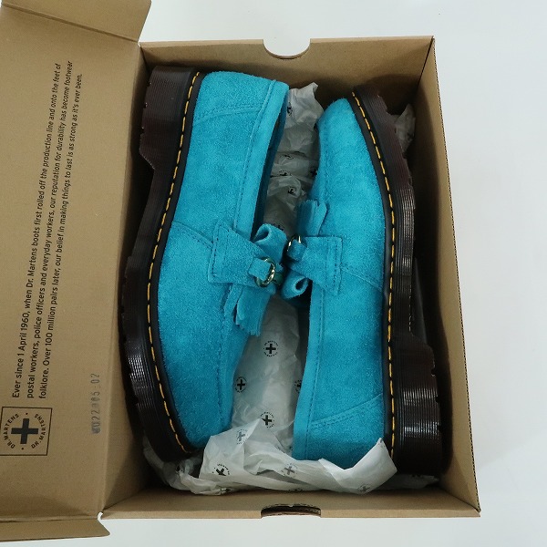 実際に弊社で買取させて頂いたDr.MARTENS/ドクターマーチン SNAFFLE LOAFER/スナッフル ローファー ターコイズ 27425440/UK9の画像 6枚目