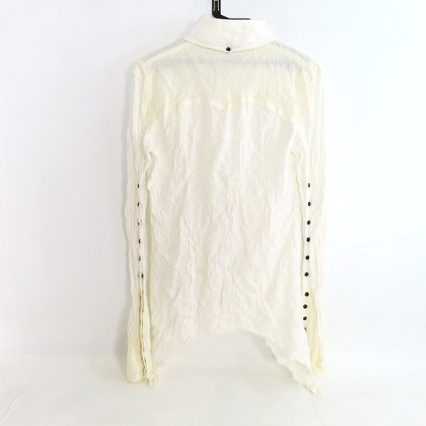 実際に弊社で買取させて頂いたLGB/ルグランブルー シワ加工 長袖シャツ ホワイト SHIRT-G/M 91059/1の画像 1枚目