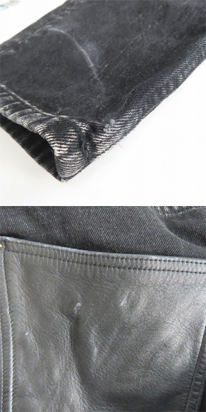 実際に弊社で買取させて頂いたJOHN LAWRENCE SULLIVAN/ジョンローレンスサリバン LEATHER PATCH DENIM/レザーパッチ デニムパンツ 2B012-0321-28/46の画像 9枚目