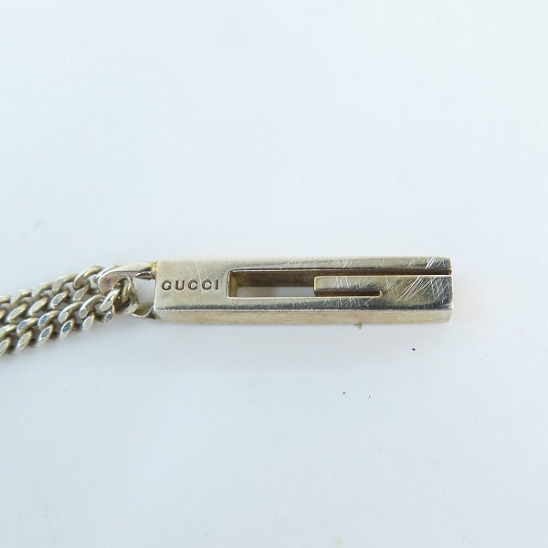 実際に弊社で買取させて頂いたGUCCI/グッチ Gロゴ プレート ネックレスの画像 1枚目