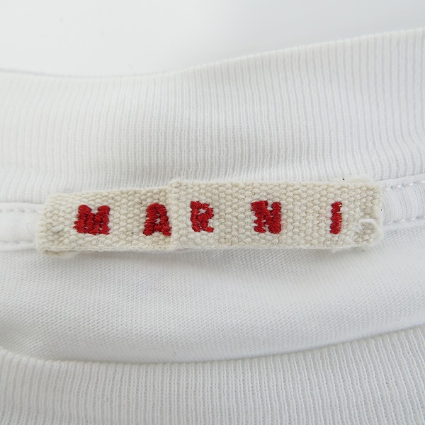 実際に弊社で買取させて頂いたMARNI/マルニ 23SS フロントロゴ プリントTシャツ THJET49EPH 36の画像 2枚目