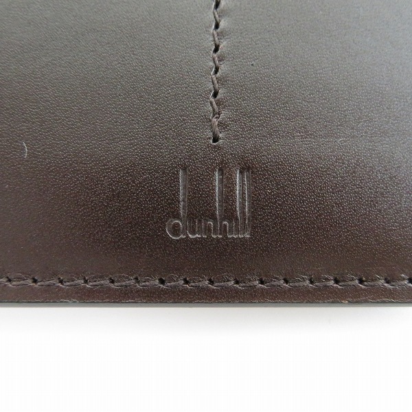 実際に弊社で買取させて頂いたdunhill/ダンヒル レザー ロゴ 2つ折り 長財布の画像 4枚目