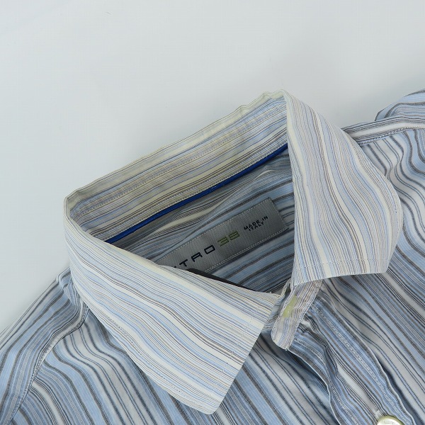 実際に弊社で買取させて頂いた【JPタグ】ETRO/エトロ ストライプ柄 長袖シャツ  38の画像 5枚目