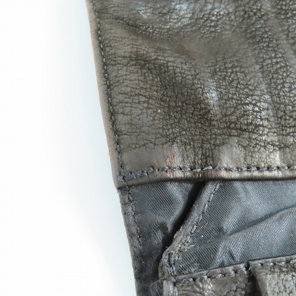 実際に弊社で買取させて頂いたCHROME HEARTS/クロムハーツ WAVE/ウェーブウォレット クロスボタン/長財布の画像 9枚目