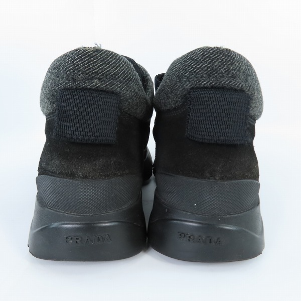 実際に弊社で買取させて頂いたPRADA/プラダ ベルクロ ビブラムソール スエードシューズ /7.5の画像 1枚目
