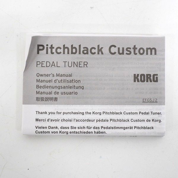 実際に弊社で買取させて頂いた【未使用】KORG/コルグ PB-CS Pitchblack Custom ペダル型ギター・ベース用チューナーの画像 4枚目