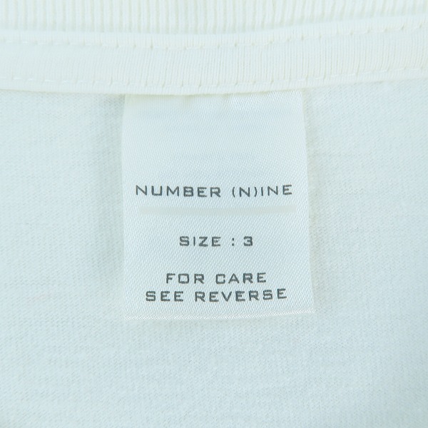 実際に弊社で買取させて頂いたNUMBER (N)INE/ナンバーナイン 2002SS/白タグ I LOVE GOTHAM TEE 半袖Tシャツ/3の画像 2枚目