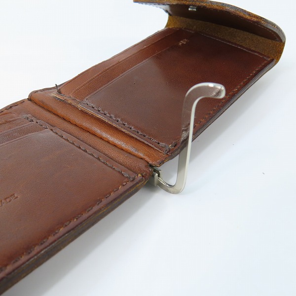 実際に弊社で買取させて頂いたNEIGHBORHOOD×PORTER/ネイバーフッド×ポーター クリップ付き2つ折り革財布/レザーウォレットの画像 6枚目