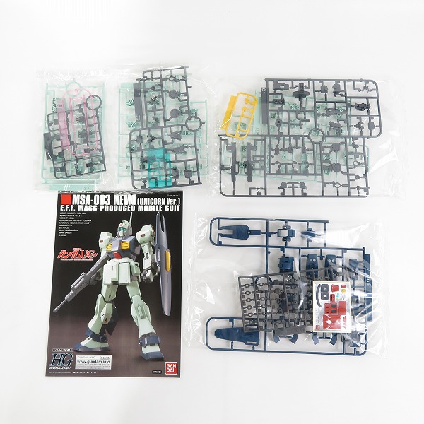 実際に弊社で買取させて頂いた【未組立】BANDAI/バンダイ HG 1/144 ネモ ユニコーンVer./V2ガンダム 2点セット/UC/V/ガンプラの画像 1枚目
