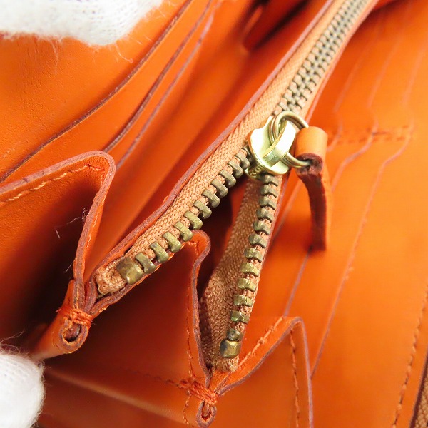 実際に弊社で買取させて頂いたFelisi/フェリージ レザー クロコ型押し ラウンドジップ 長財布 125の画像 6枚目