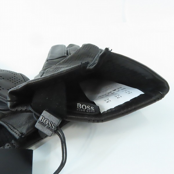 実際に弊社で買取させて頂いた【未使用】HUGO BOSS/ヒューゴボス ラム レザー 手袋の画像 3枚目