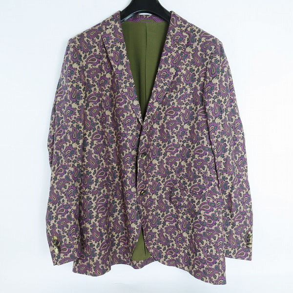 実際に弊社で買取させて頂いた【未使用】ETRO/エトロ ペイズリー総柄 ジャケット 11807-4006/58