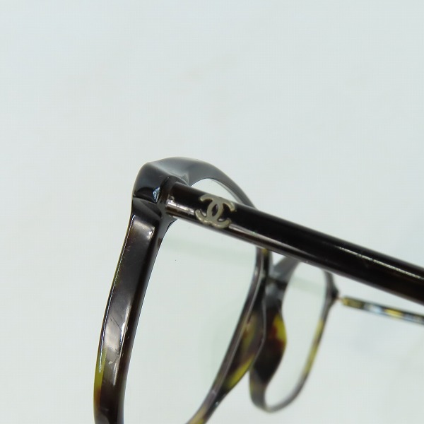 実際に弊社で買取させて頂いたCHANEL/シャネル ココマーク フルリム メガネフレーム/アイウェア 3219の画像 8枚目