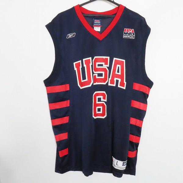 実際に弊社で買取させて頂いたReebok/リーボック アメリカ代表 McGRADY/マグレディ #3 ユニフォーム/L
