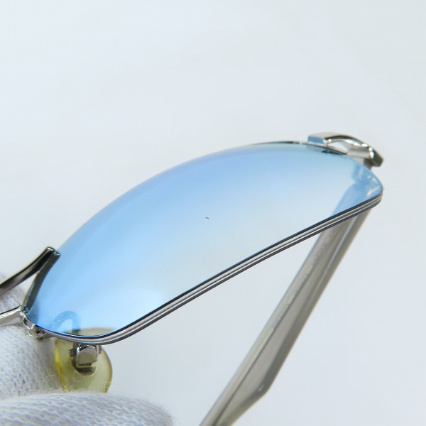 実際に弊社で買取させて頂いたRay-Ban/レイバン メタルフレーム/ハーフリム サングラス/アイウェア RB3223 003/Z1の画像 7枚目