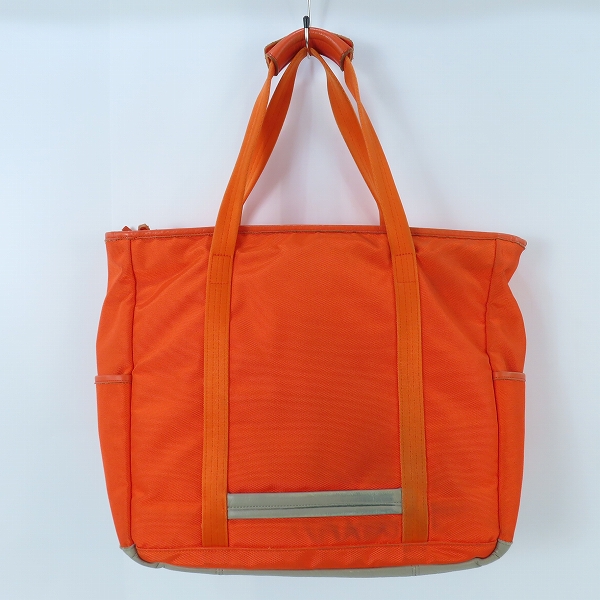 実際に弊社で買取させて頂いたPORTER/ポーター レザー切替 トートバッグ オレンジの画像 1枚目
