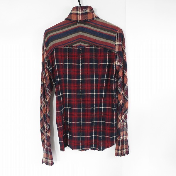 実際に弊社で買取させて頂いたLGB/ルグランブルー チェック柄 ロングシャツ SHIRT-G/M 1223C/1の画像 1枚目