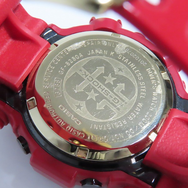 実際に弊社で買取させて頂いたG-SHOCK/Gショック FROGMAN/フロッグマン 30周年記念モデル ライジングレッド タフソーラー 腕時計/ウォッチ GF-8230A-4JRの画像 3枚目