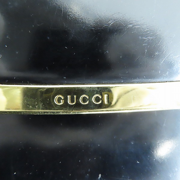 実際に弊社で買取させて頂いたGUCCI/グッチ オールドグッチ エナメル パテントレザー ワンショルダー バッグの画像 4枚目