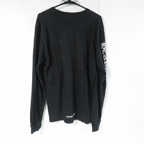 実際に弊社で買取させて頂いたCHROME HEARTS/クロムハーツ セメタリークロス バックプリント 長袖 Tシャツ/L の画像 1枚目