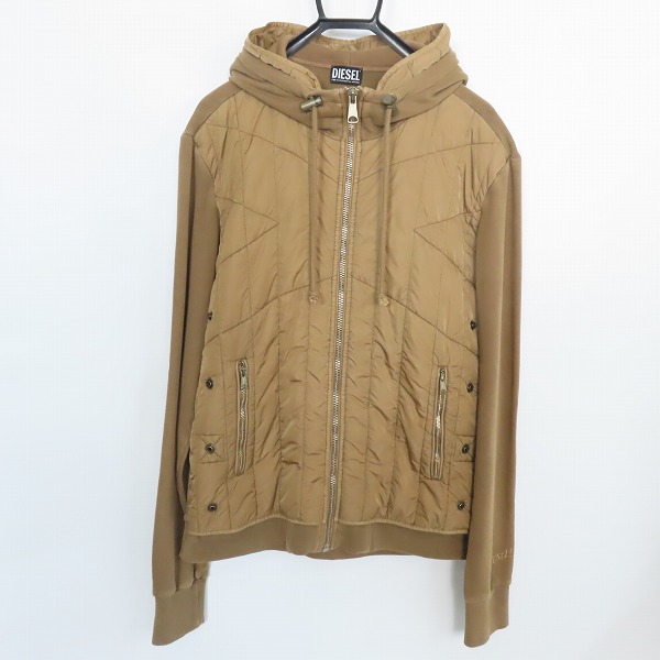 実際に弊社で買取させて頂いたDIESEL/ディーゼル J-VESTER ジップアップパーカー ブラウン/XL
