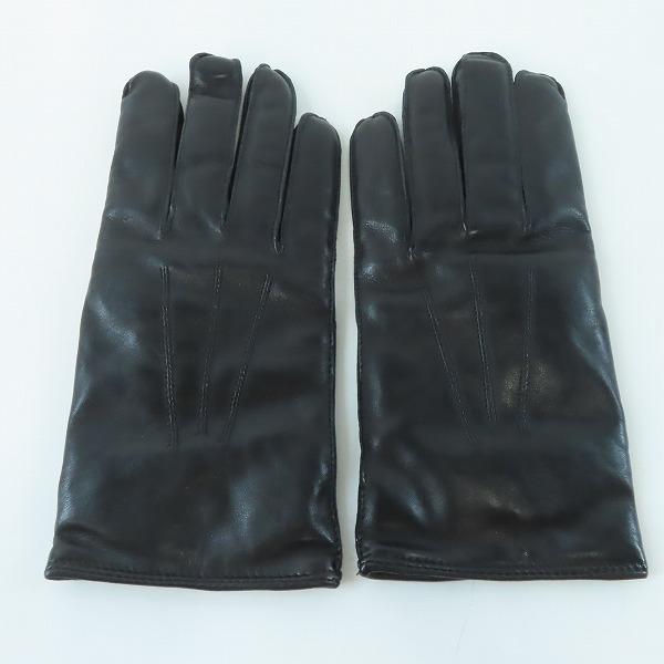 実際に弊社で買取させて頂いたCOACH/コーチ カシミヤ レザー グローブ Mの画像 1枚目