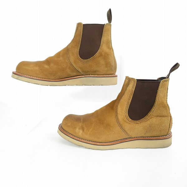 実際に弊社で買取させて頂いたRED WING/レッドウィング CLASSIC CHELSEA クラシック チェルシー ミュールスキナー3192 US9の画像 3枚目