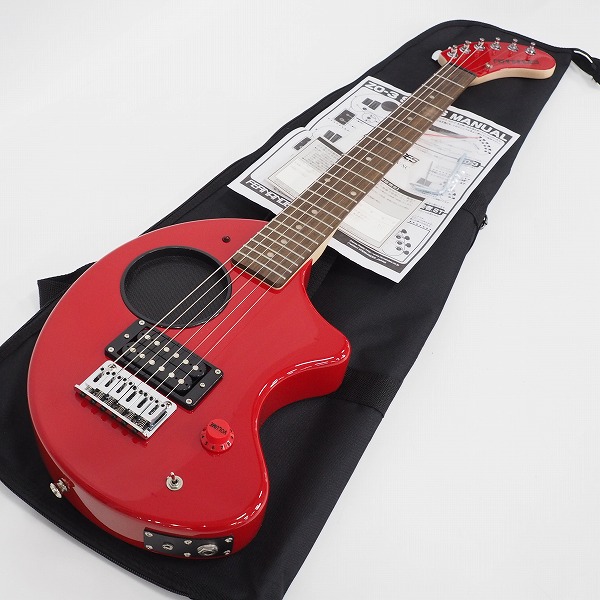 実際に弊社で買取させて頂いた★【美品】FERNANDES/フェルナンデス ZO-3 ’19 RED W/SC ぞうさん アンプ内蔵エレキギター レッド ソフトケース付