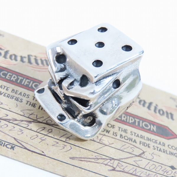 実際に弊社で買取させて頂いた【ギャラ付】STARLINGEAR/スターリンギア スタイラーII ラッキー リング/指輪 12.5-14号