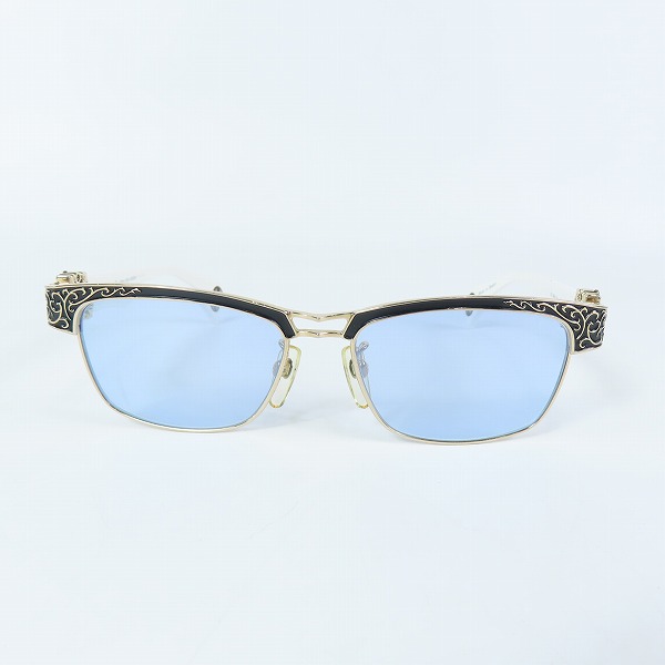 実際に弊社で買取させて頂いたA'rossvy/ロズヴィー サイド シルバー 925 ストーンデザイン サングラス/アイウェア 209251605の画像 1枚目